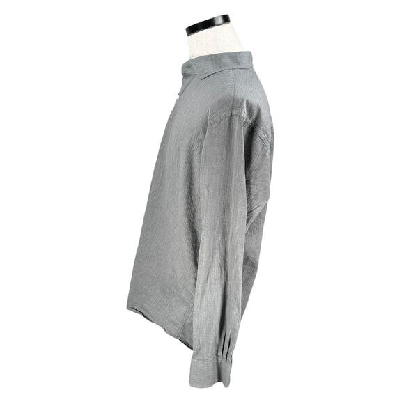 Peter Millar Crown Crafted Fleece Finish Shirt Men's XL Gray Long Sleeve Button - Picture 4 of 10